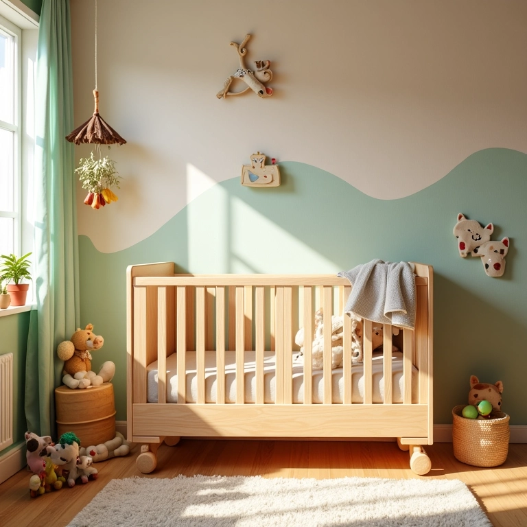 Quarto infantil alegre com cores vibrantes e decoração lúdica.