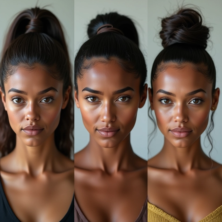 Rabo de cavalo alto ideal para cada tipo de rosto.