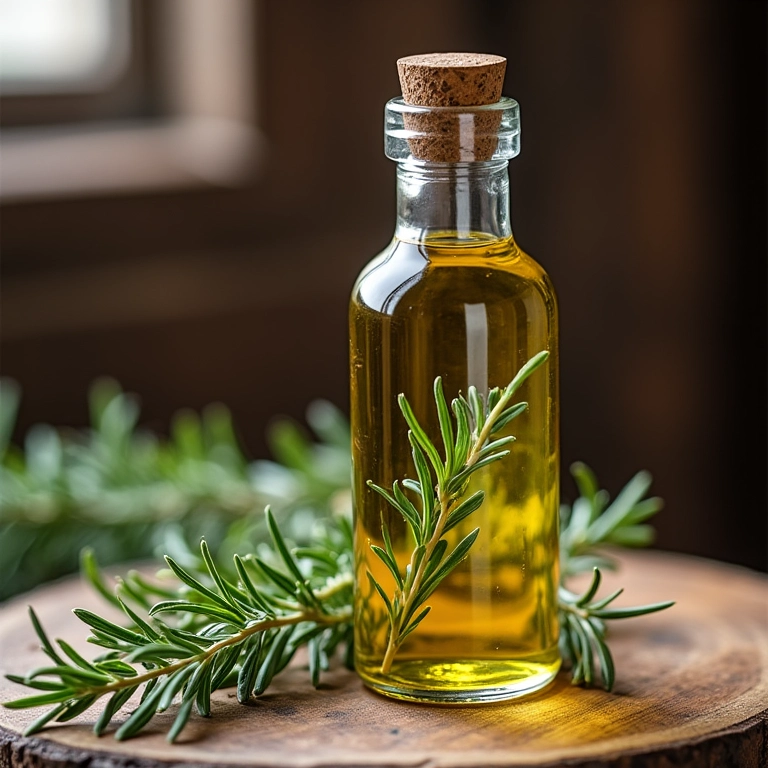 Receita caseira de óleo de rícino com alecrim para o crescimento capilar.