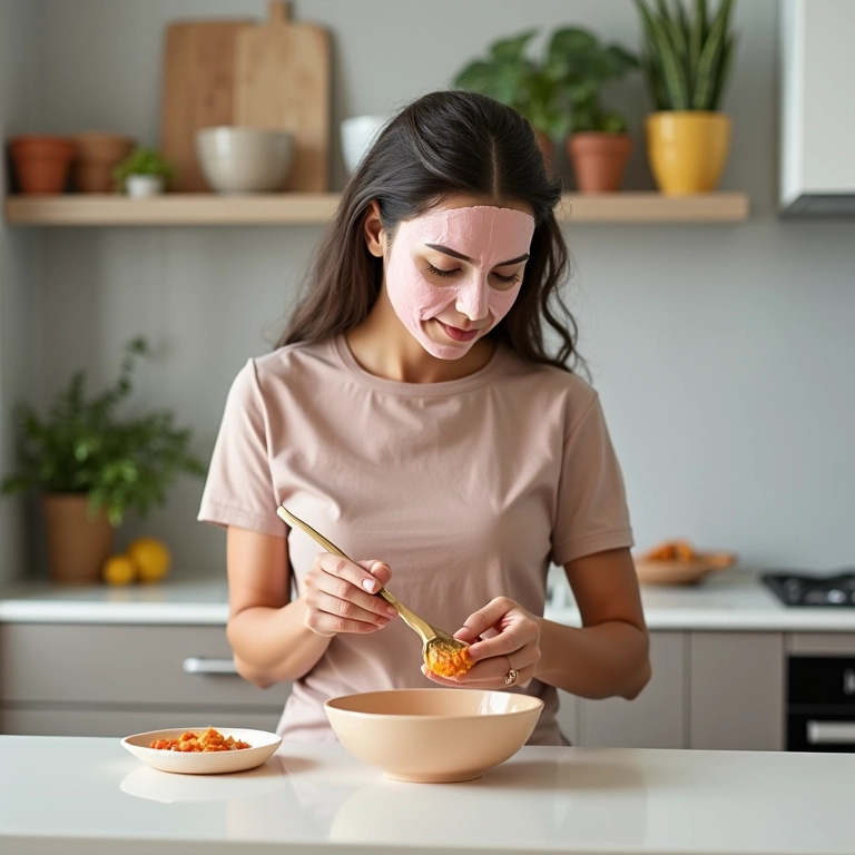 Reconstrução capilar caseira com gelatina incolor.