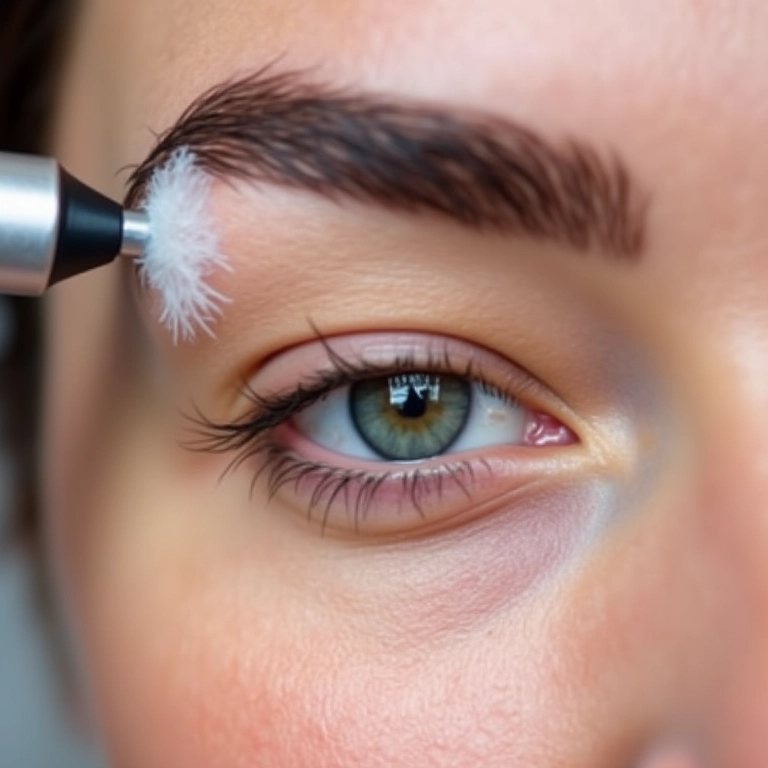 Remoção de micropigmentação na sobrancelha com laser, tratamento suave.