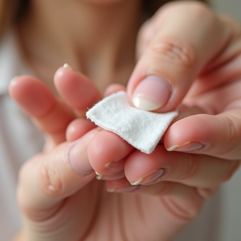 Removendo o esmalte antigo corretamente.