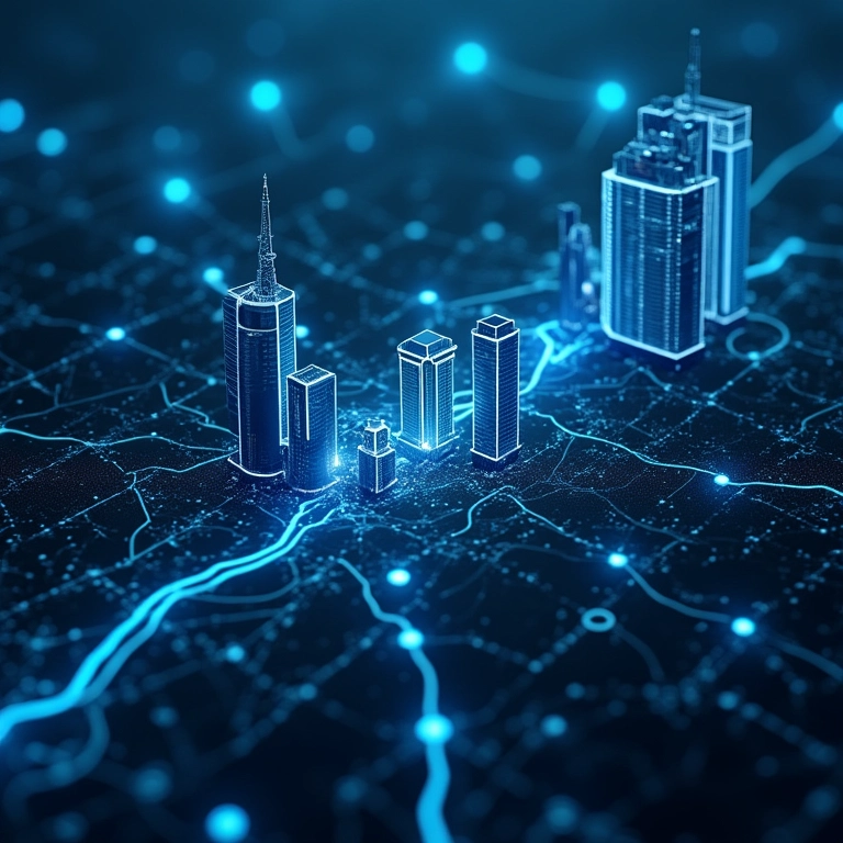 Representação visual da descentralização desafiando o sistema bancário tradicional.