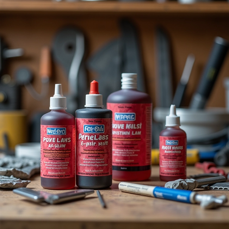 Resina epóxi da Redelease em bancada de trabalho.