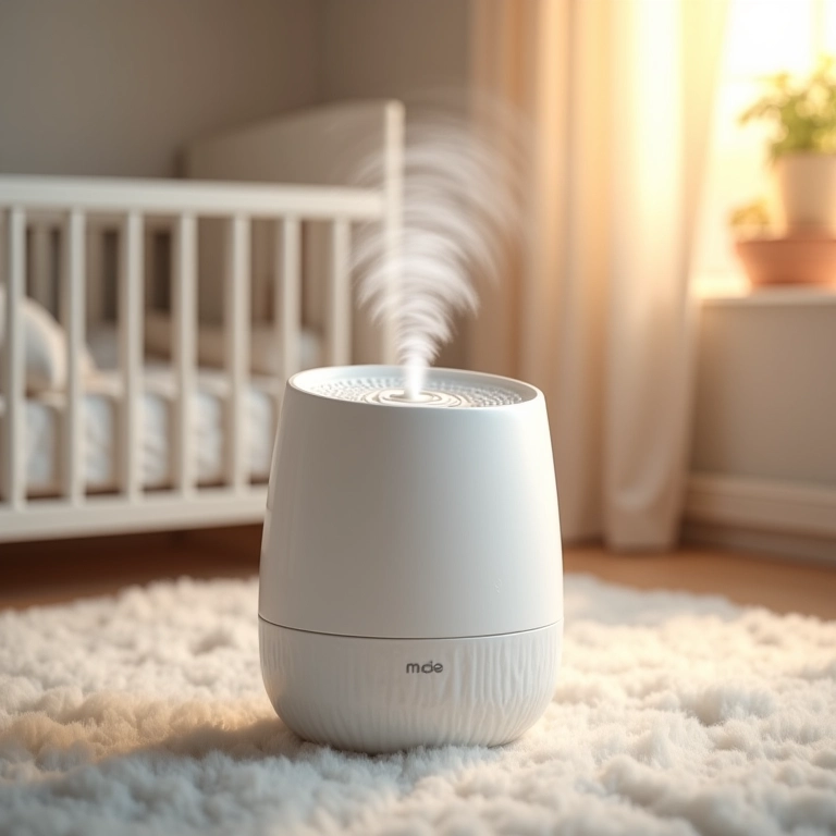 Ruído branco acalmando o bebê.