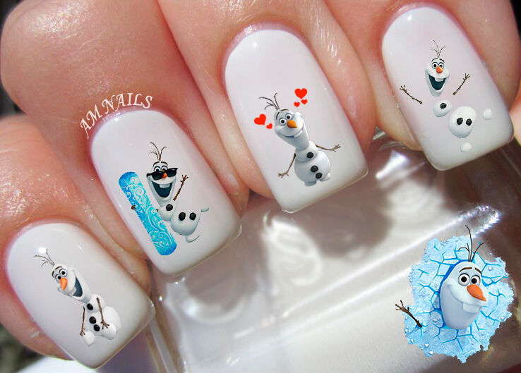 Olaf Nail Art Stickers Transfers Decals ...