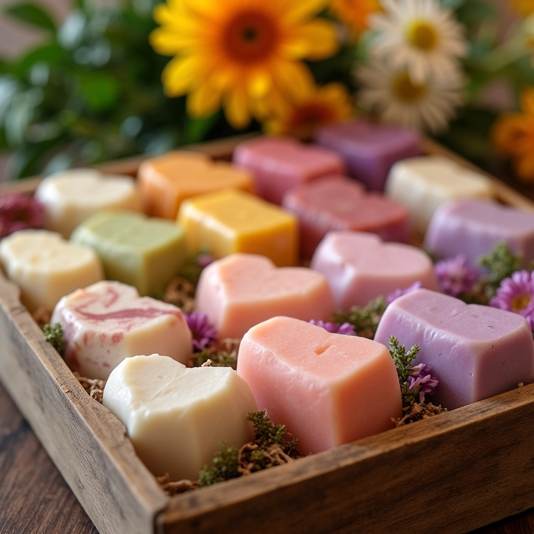 Sabonetes artesanais perfumados como lembrancinhas para festa de 15 anos.