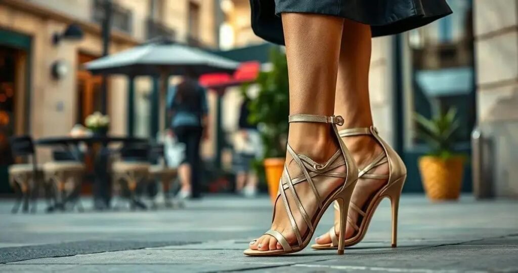 Sandália de Salto Alto Fina: O Toque de Glamour que Transforma Seu Look
