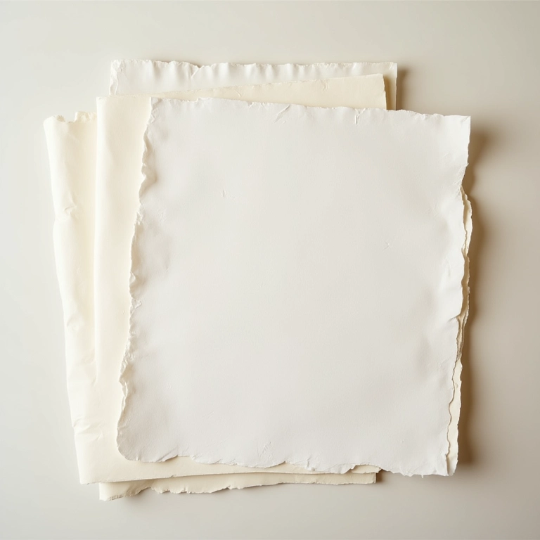 Seleção de diferentes tipos de papel para encadernar.