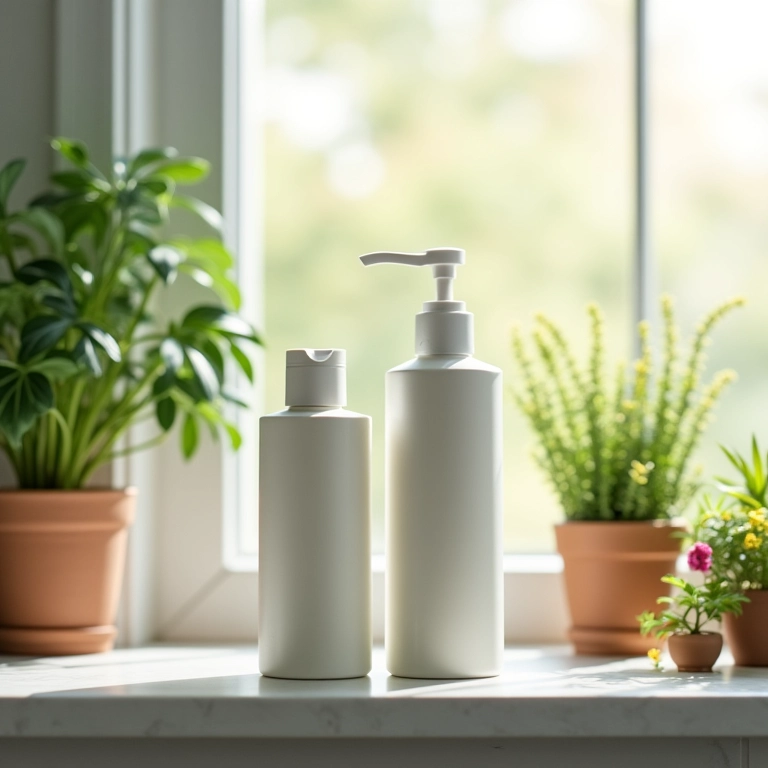 Shampoo e condicionador com proteína para uso diário.