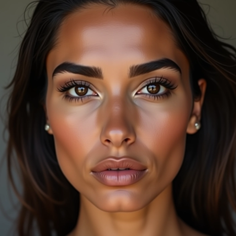 Sobrancelhas bem definidas: a moldura ideal para olhos redondos.