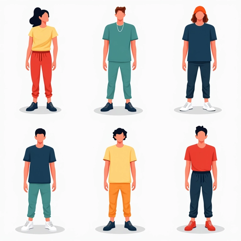 Tabela de combinações infalíveis com calça jogging.