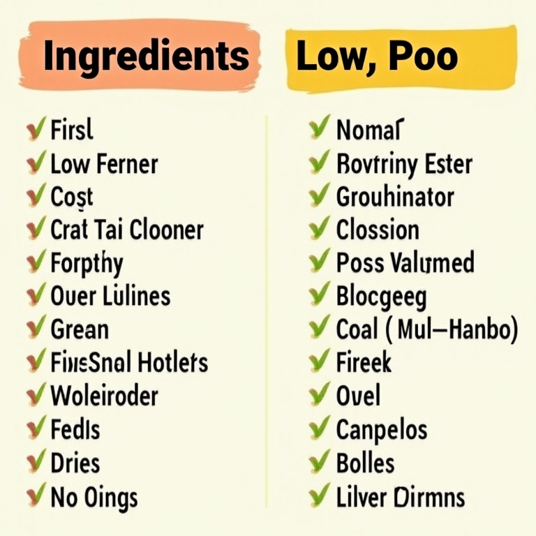 Tabela resumo com ingredientes proibidos e permitidos no low poo.