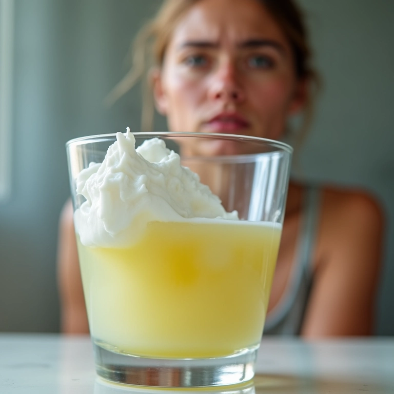Teste de gravidez com pasta de dente e urina.