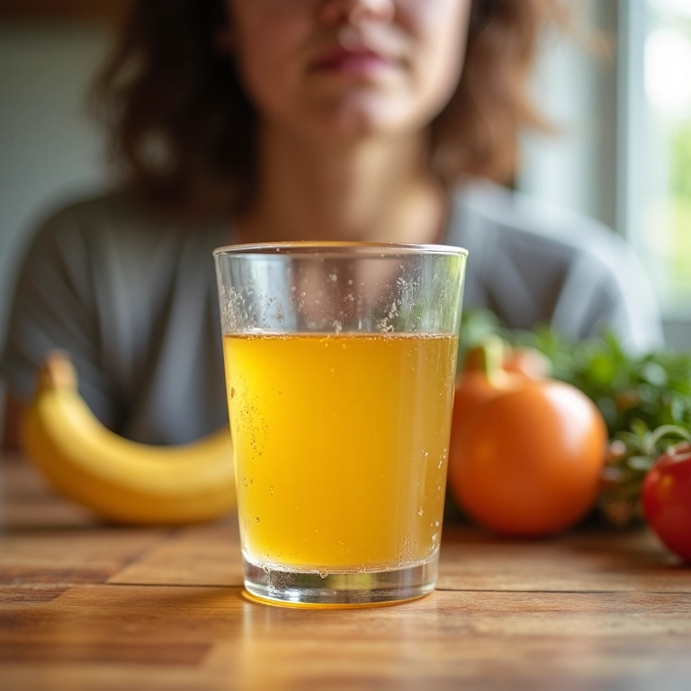 Teste de gravidez do copo com urina.