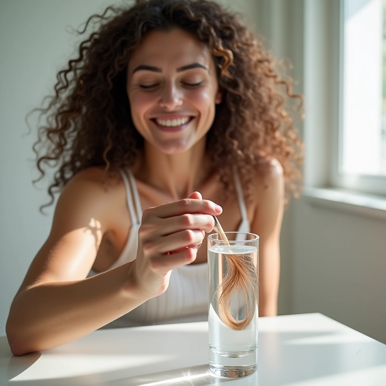 Teste de porosidade capilar sendo realizado em casa.
