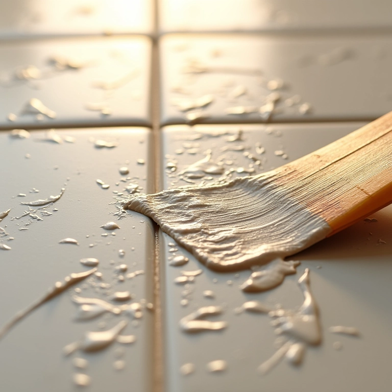 Textura em azulejos de banheiro com acabamento único.