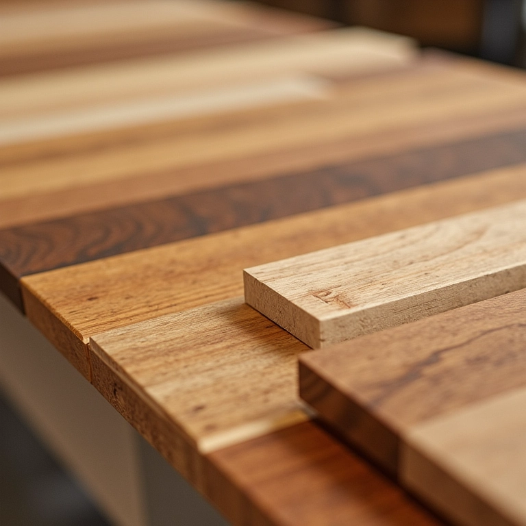 Tipos de madeira ideais para bancadas de cozinha.