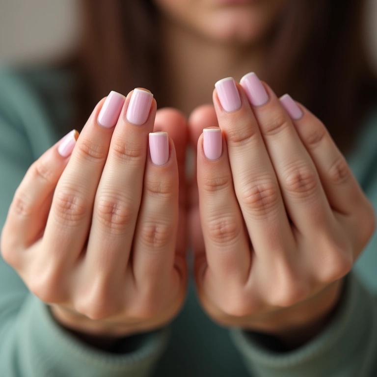 Unhas danificadas devido a problemas de saúde subjacentes.