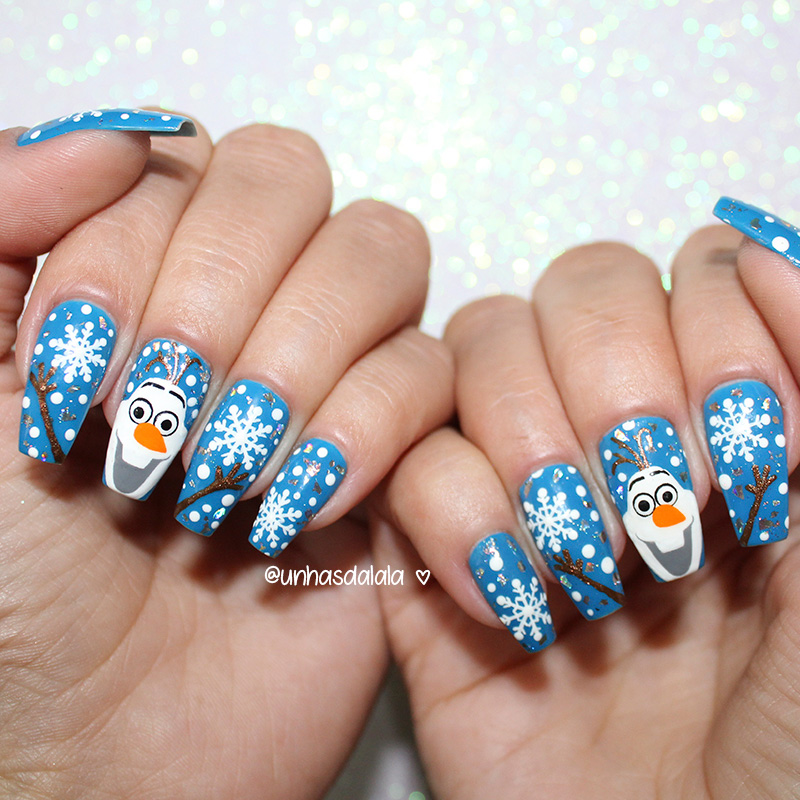 Unhas Decoradas Para o Natal - Olaf ...