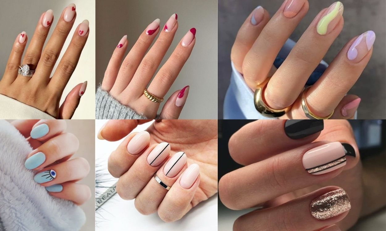 Unhas redondas decoradas: como fazer e ...