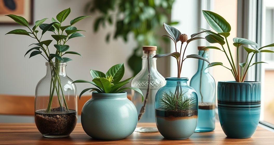 vasos de plantas decorativos