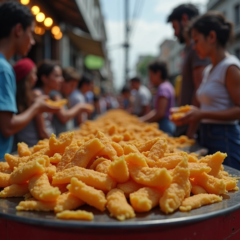 Vendedora de acarajé em Salvador, culinária local.