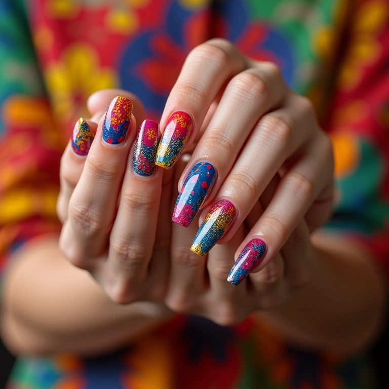 Versatilidade de designs em unhas encapsuladas.