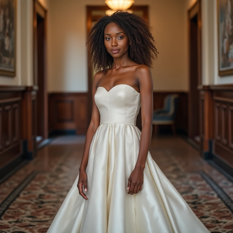 Vestido tubinho clássico para noiva em casamento civil.