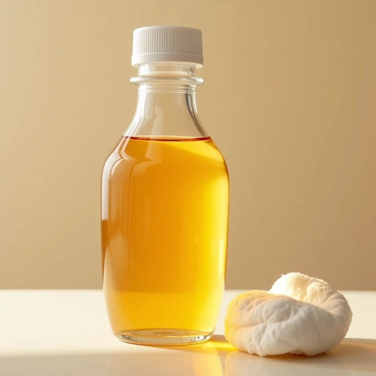 Vinagre de maçã e algodão: tratamento natural para dermatite seborreica.