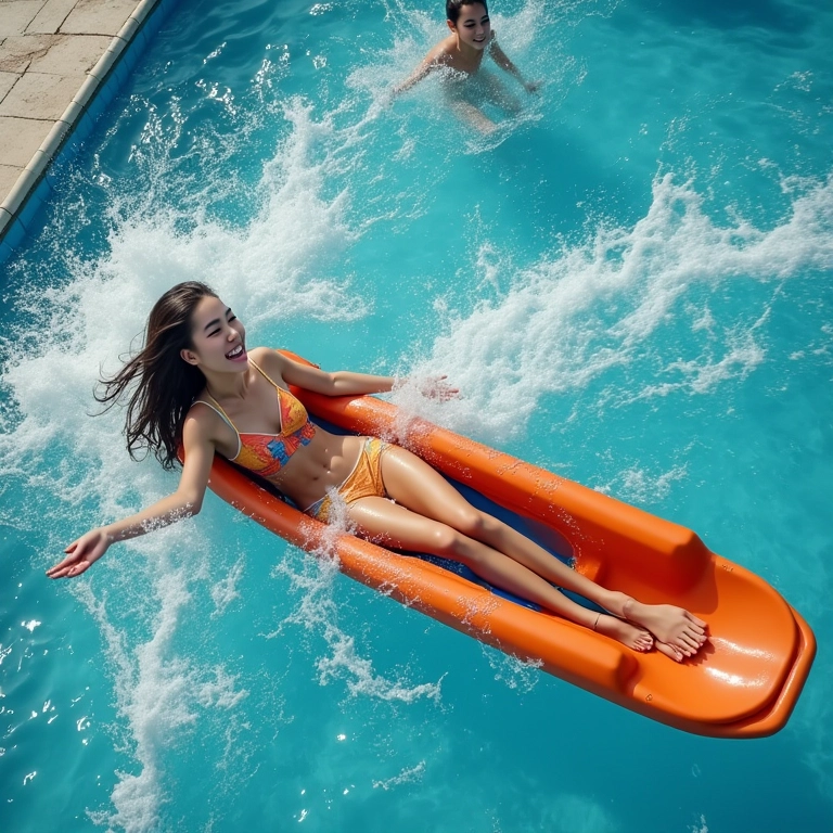 Vista aérea do Beach Park, um parque aquático vibrante e cheio de adrenalina em Fortaleza.