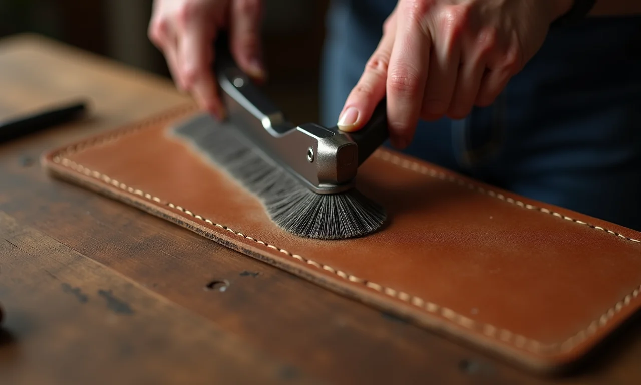 Acabamento impecável em couro.