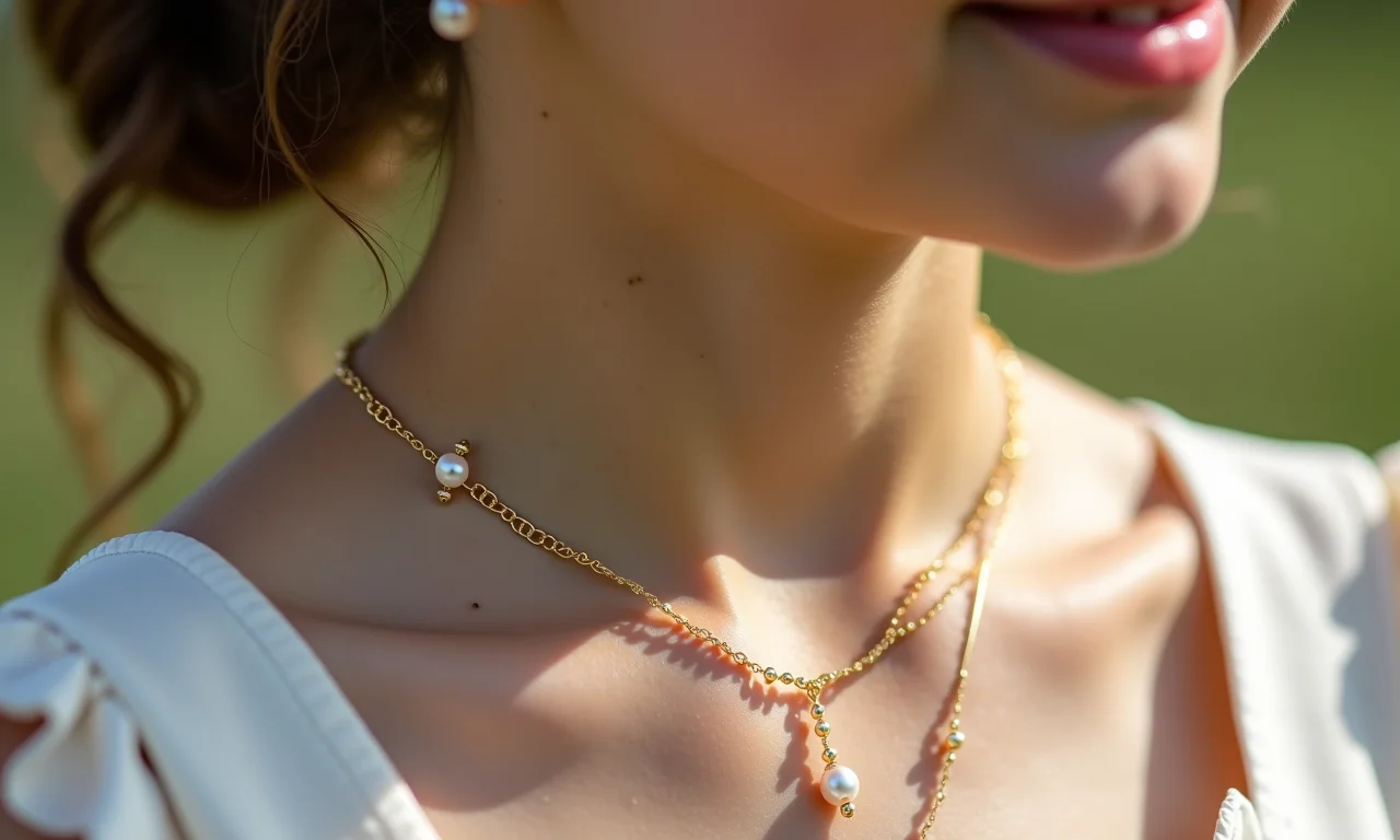 Acessórios delicados para look de batizado.