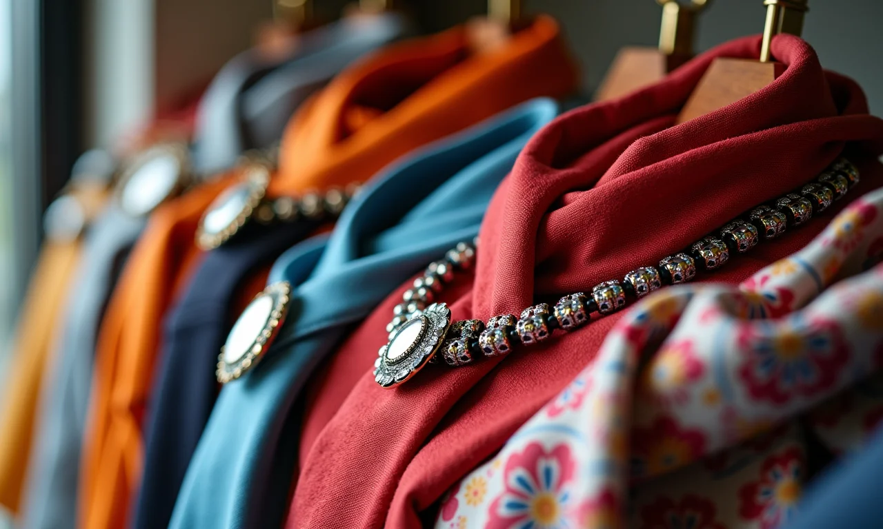 Acessórios estilosos como lenços, cintos e joias complementando um armário cápsula.