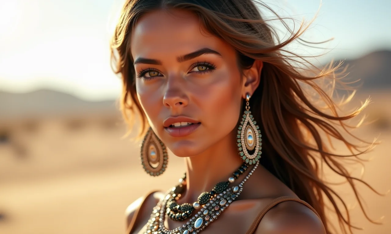 Acessórios statement complementam looks do Coachella.