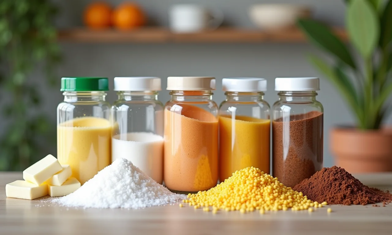 Adoçantes artificiais com rótulo de advertência.