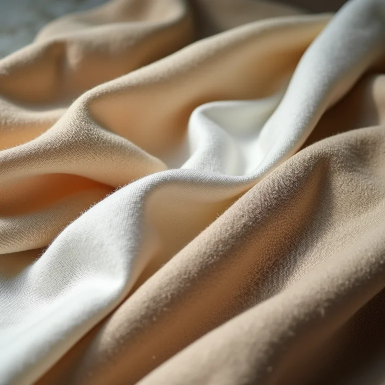 Amostras de tecidos sustentáveis como algodão orgânico, linho e cânhamo para artigo sobre materiais ecológicos.