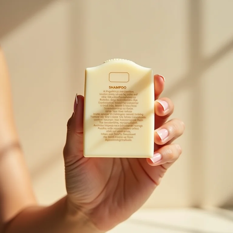 Analisando os ingredientes de um shampoo sólido artesanal