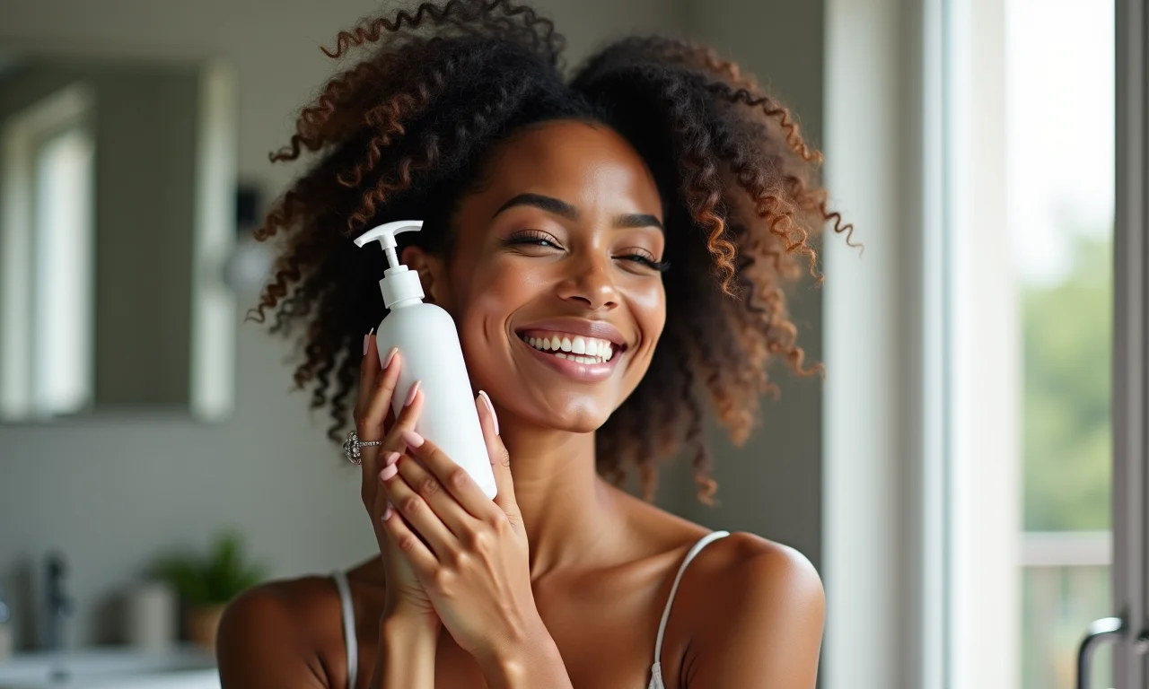 Aplicando produto para levantar a raiz do cabelo.