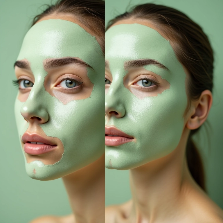 Argila verde desintoxicando a pele