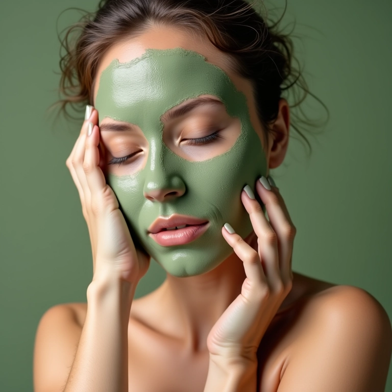 Argila verde potencializando efeitos de sérum