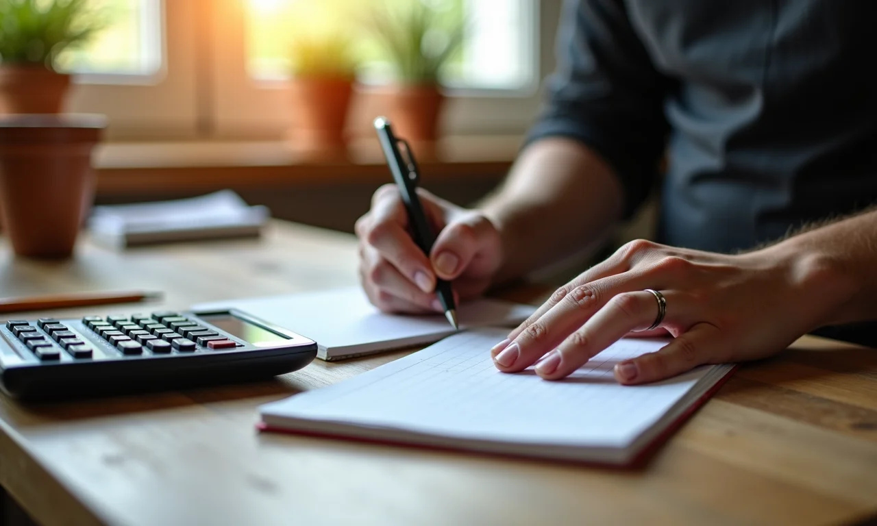 Artesã calculando o preço justo do seu trabalho manual.