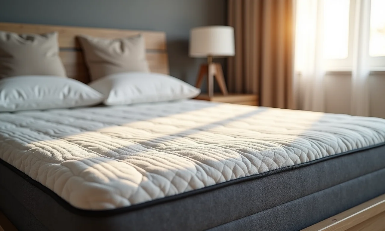 Aspirador de Pó Vertical Sem Fio da Wap sendo utilizado em um colchão.