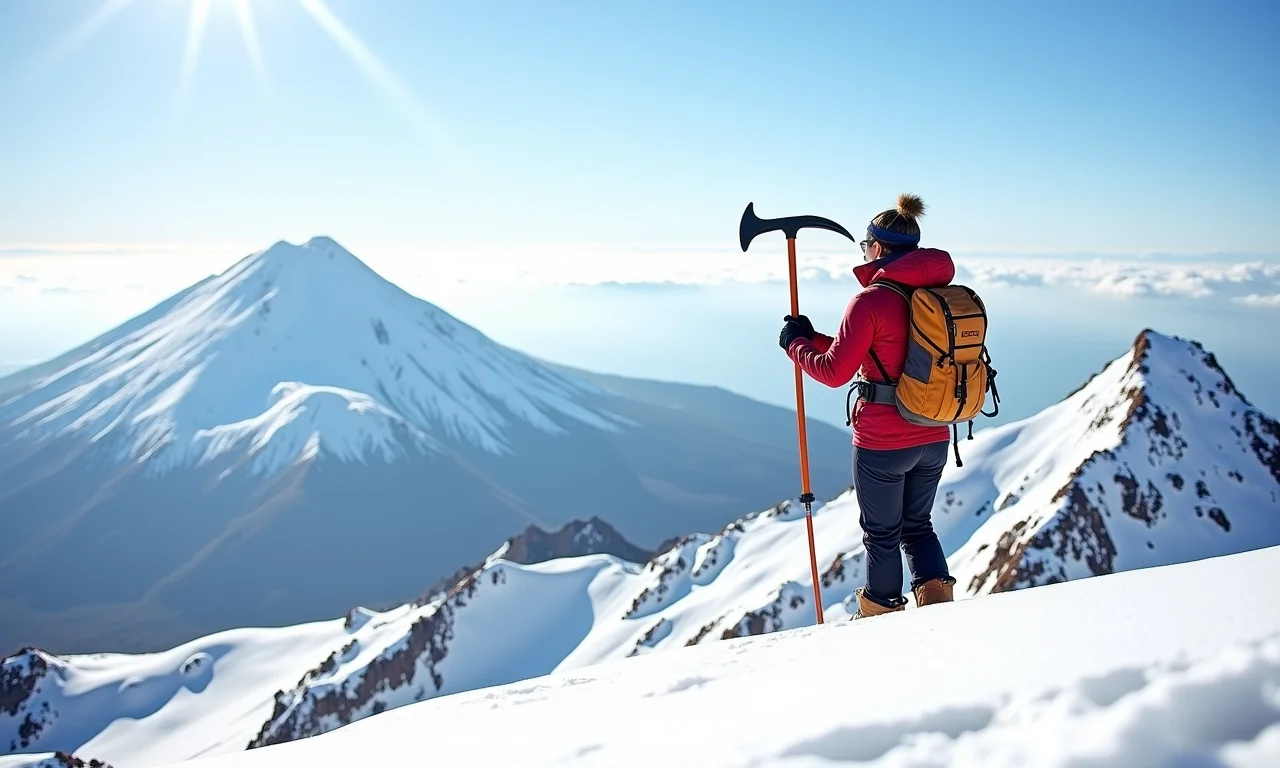 Aventura no topo do mundo no vulcão Villarrica, Chile.