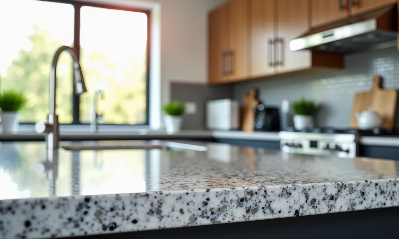 Bancada de granito valorizando o imóvel.