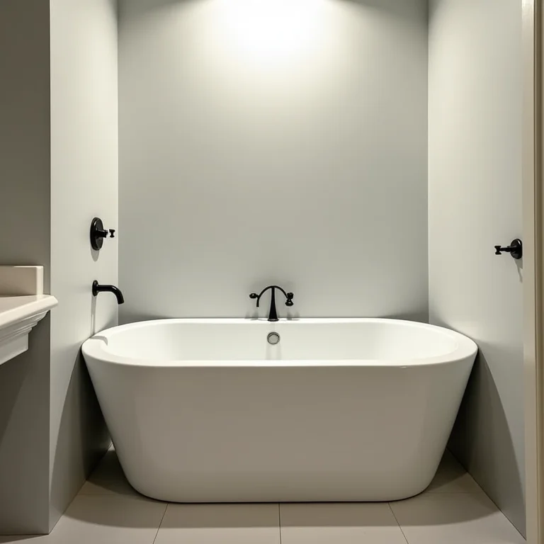 Banheira muito grande para banheiro pequeno