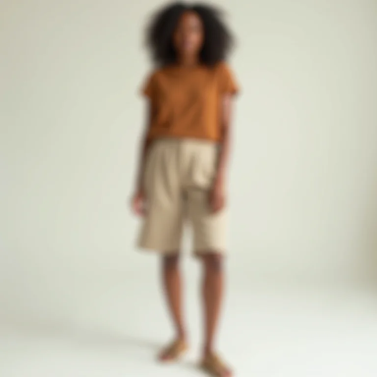 Bermuda de alfaiataria com comprimento ideal acima do joelho