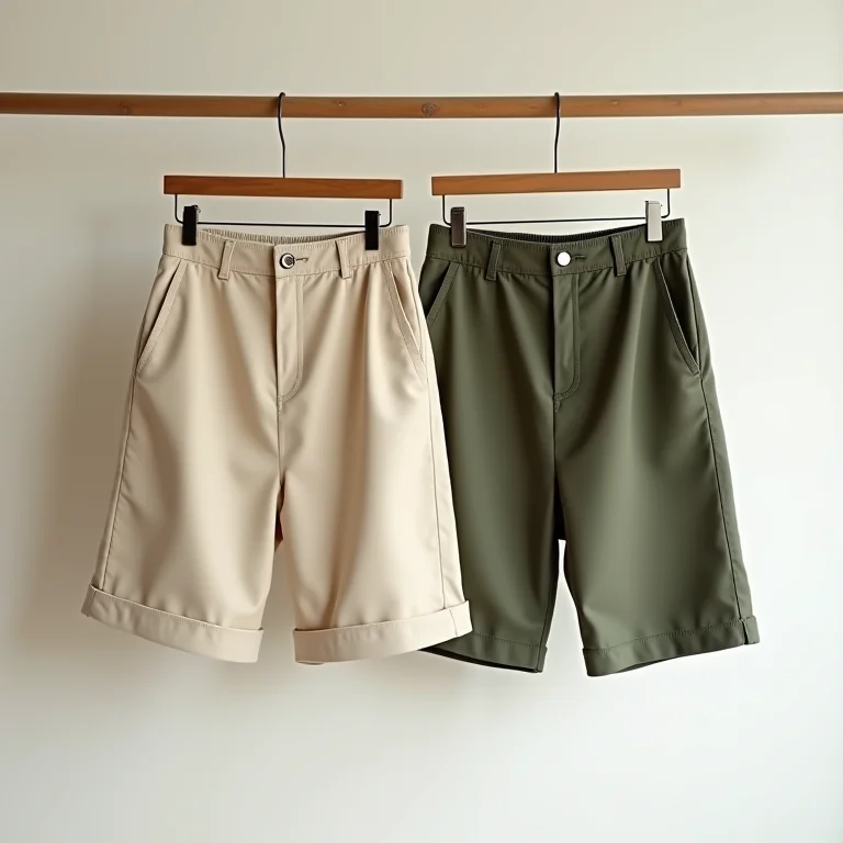 Bermudas de alfaiataria com diferentes comprimentos