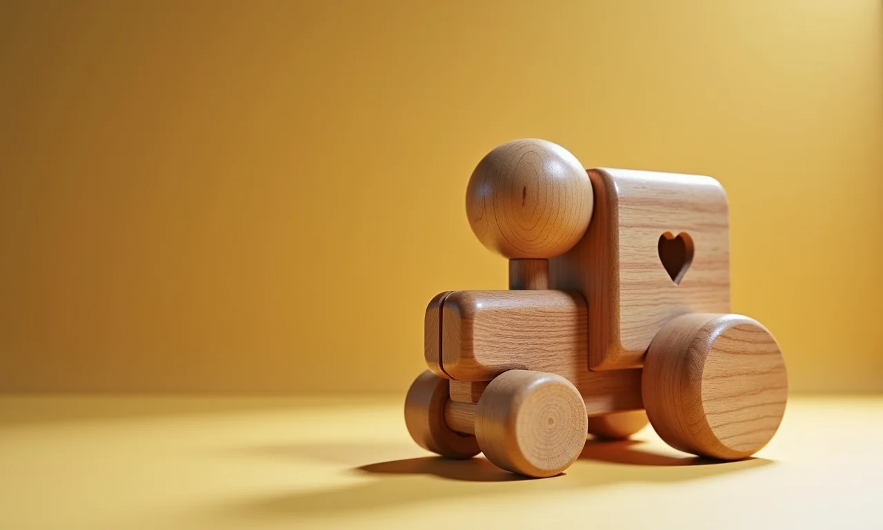 Brinquedo de madeira artesanal, funcional e com design brasileiro.