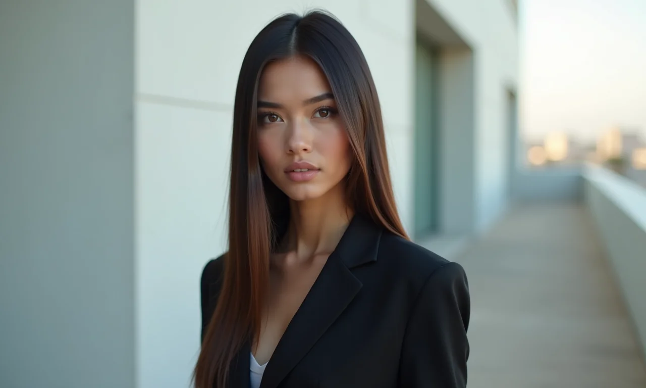 Cabelo Liso Chapado: minimalismo elegante e sofisticado.